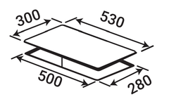 Bếp Domino từ KAFF KF-H33DIS