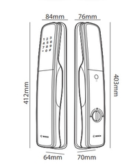 Khóa Điện Tử BOSCH EL800A EU AMBER GOLD