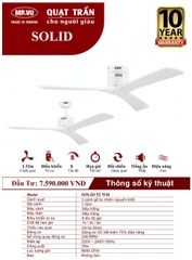 Quạt Trần Cho Người Giàu MR.VŨ SOLID 52 WH