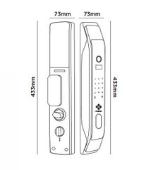 Khóa Điện Tử HUBERT HB CG68 COPPER