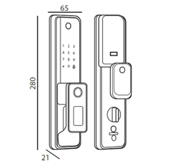 Khóa Điện Tử HUBERT HB CG67 COPPER