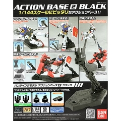 Giá trưng bày Gundam HG RG Action Base 2 Black Đen - Gray Xám (Display) Bandai