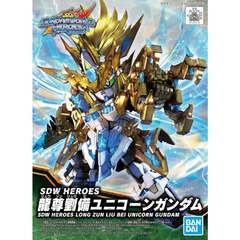 Mô hình lắp ráp SDW HEROES LONGZUN LIU BEI UNICORN GUNDAM Bandai