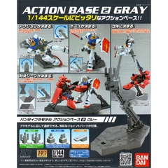 Giá trưng bày Gundam HG RG Action Base 2 Black Đen - Gray Xám (Display) Bandai