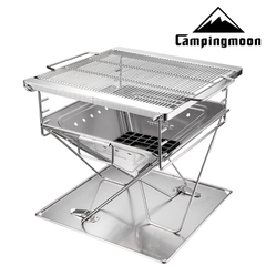 Bếp Nướng Cắm Trại Gấp Gọn Campingmoon Folding Burning Fire MT-045