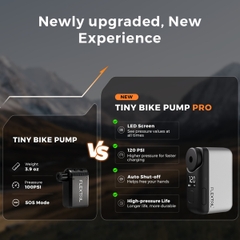 Flextail Tiny Bike Pump Pro – 120 PSI Bơm Xe Đạp Áp Suất Cao Có Màn Hình Led