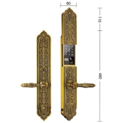 Khóa cửa đại sảnh biệt thự EL8882 GB BRASS - Khóa điện tử Demax