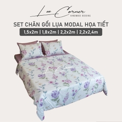 BỘ CHĂN GỐI LỤA MODAL HÀN CAO CẤP LÓT BÔNG 2mx2m2