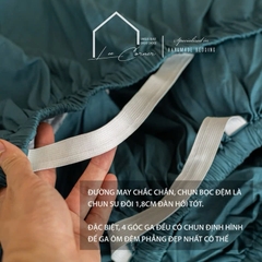 Ga giường Cotton cao cấp LEE CORNER nhiều hoạ tiết, ga nệm 1m8 x 2m