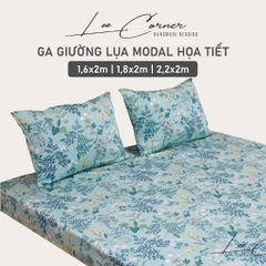 Ga giường Modal cao cấp LEE CORNER 1m6 1m8 2m2x2m kháng khuẩn, mềm mại, thoáng mát, điều hòa nhiệt độ (may đo riêng)
