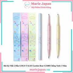 Bút Kẻ Mắt 2 Đầu GOGO TALES Garden Bear GT408 Chống Nước