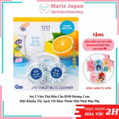 Set 2 Viên Thả Bồn Cầu BND Hương Cam Diệt Khuẩn Tẩy Sạch Vết Bám Thơm Mát Nhật Bản 50g
