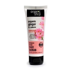 Tẩy TBC Mặt Organic Shop Face Scrub- HỒNG SAKURA Tuýp 75ml