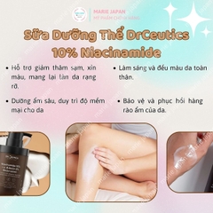 Sữa Dưỡng Thể DrCeutics 10% Niacinamide Dưỡng Ẩm Sáng Da Chai 200g