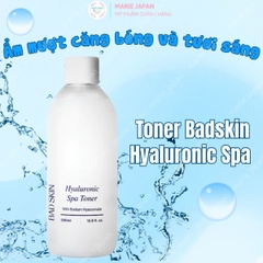 Nước Hoa Hồng BadSkin Cấp Ẩm Sâu Căng Bằng PH Căng Mịn Da Hyaluronic Spa Toner Hàn Quốc 500ml