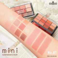 Bảng Phấn Mắt 12 Ô + Má 2 Tầng Odbo Bền Màu Lấp Lánh Mini Eyeshadow & Blush