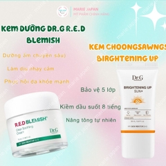 Set Kem Dưỡng Dr.G R.E.D Blemish 70ml + Kem Chống Nắng Cam Brightening Up 20ml Dưỡng Ẩm Phục Hồi & Bảo Vệ Da Toàn Diện