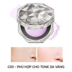 Phấn Phủ Colorkey Lasting Naturally Kiềm Dầu Siêu Mịn Giúp Lớp Trang Điểm Tự Nhiên Hộp 8g