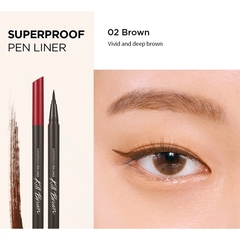 Kẻ Mắt Clio Superproof Pen Liner Kill Black Nét Siêu Mảnh Chống Nước Lâu Trôi Hàn Quốc