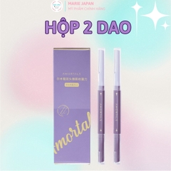 Dao Cạo Lông Mày Amortals Nhỏ Gọn Tiện Lơi An Toàn Cho Da Không Gỉ