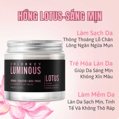 Mặt Nạ Bùn Colorkey Luminous Sạch Sâu Giảm Bã Nhờn Dưỡng Da  Sáng Mịn Purifying Clay Mask