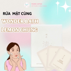 Sữa Rửa Mặt Byvibes Wonder Bath Lemon Chung Cleanser Sạch Sâu Dưỡng Da Sáng Khỏe Hàn Quốc Hộp 10 Gói x 3ml