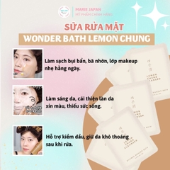 Sữa Rửa Mặt Byvibes Wonder Bath Lemon Chung Cleanser Sạch Sâu Dưỡng Da Sáng Khỏe Hàn Quốc Hộp 10 Gói x 3ml