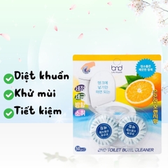 Set 2 Viên Thả Bồn Cầu BND Hương Cam Diệt Khuẩn Tẩy Sạch Vết Bám Thơm Mát Nhật Bản 50g