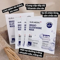 Mặt Nạ SurMedic Super Glutathione 100™ Bright Mask Cấp Ẩm Sáng Da Hàn Quốc
