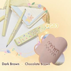 Bút Kẻ Mắt 2 Đầu GOGO TALES Garden Bear GT408 Chống Nước