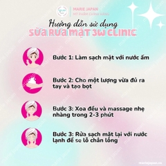 Sữa Rửa Mặt 3W Clinic Làm Sạch Cấp Ẩm Mềm Mịn Da Hàn Quốc Tuýp 100ml