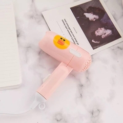 Máy Sấy Tóc Hình Vịt Mini Line Hồng Đáng Yêu ( GIAO MÀU MẪU NHIÊN)