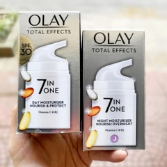 Kem Dưỡng Ngày Đêm Olay Total Effects 7 In 1 Dưỡng Da Trắng Sáng Mềm Mịn Chống Lão Hóa Bản Anh 50ml