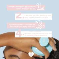 Lược Gội Đầu Hairburst Massage Da Đầu Hỗ Trợ Mọc Tóc HairBurst