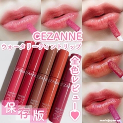 Son Tint Lì Cezanne Bền Màu Lâu Trôi Watery Tint Lip Nhật Bản
