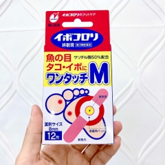 Miếng Dán Mụn Cóc Ibokorori Nhật Bản - Size M Hộp 12 Miếng