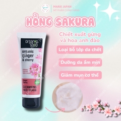 Tẩy TBC Mặt Organic Shop Face Scrub- HỒNG SAKURA Tuýp 75ml