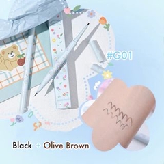 Bút Kẻ Mắt 2 Đầu GOGO TALES Garden Bear GT408 Chống Nước