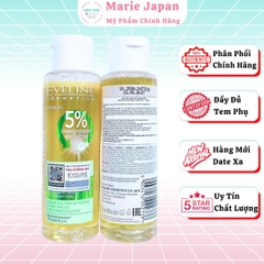 Toner Eveline 5% Glycolic Acid 3 In 1 Căng Bóng Sáng Da Mờ Thâm Sạm Ba Lan Chai 110ml