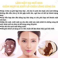 Bột Ngũ Hoa Hạt Nguyên Chất Obaxua Ngăn Mụn Kiềm Dầu Sáng Da 75G - HẠT TO