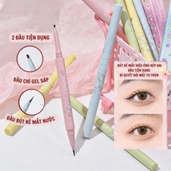 Bút Kẻ Mắt 2 Đầu GOGO TALES Garden Bear GT408 Chống Nước