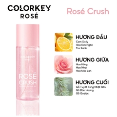 Xịt Thơm Toàn Thân Body Mist COLORKEY ROSÉ CRUSH Hương Thơm Lâu Ngọt Ngào Tươi Mới 100ml