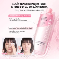 Nước Tẩy Trang 2 Lớp Colorkey Sạch Sâu Dưỡng Ẩm Dịu Nhẹ  Micellar Cleansing Water