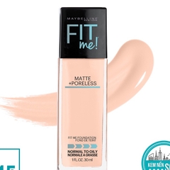 Kem Nền Maybelline Fit Me Matte Poreless Foundation 30ml