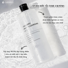 Nước Tẩy Trang Caryophy Sạch Sâu Giảm Mụn Da Nhạy Cảm Smart Cleansing Water Hàn Quốc 500ml