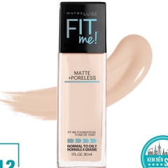 Kem Nền Maybelline Fit Me Matte Poreless Foundation 30ml