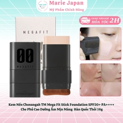 Kem Nền Chosungah TM Mega Fit Stick Foundation SPF50+ PA++++ Che Phủ Cao Dưỡng Ẩm Mịn Màng Hàn Quốc Thỏi 16g