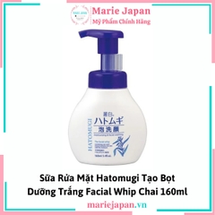 SRM Hatomugi The Facial Whip Tạo Bọt Chai 160ml