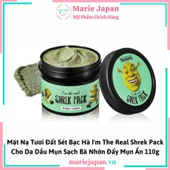 Mặt Nạ Tươi Đất Sét Bạc Hà I'm The Real Shrek Pack 110g