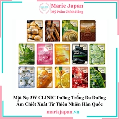 Mặt Nạ 3W CLINIC Dưỡng Trắng Da Dưỡng Ẩm Hàn Quốc